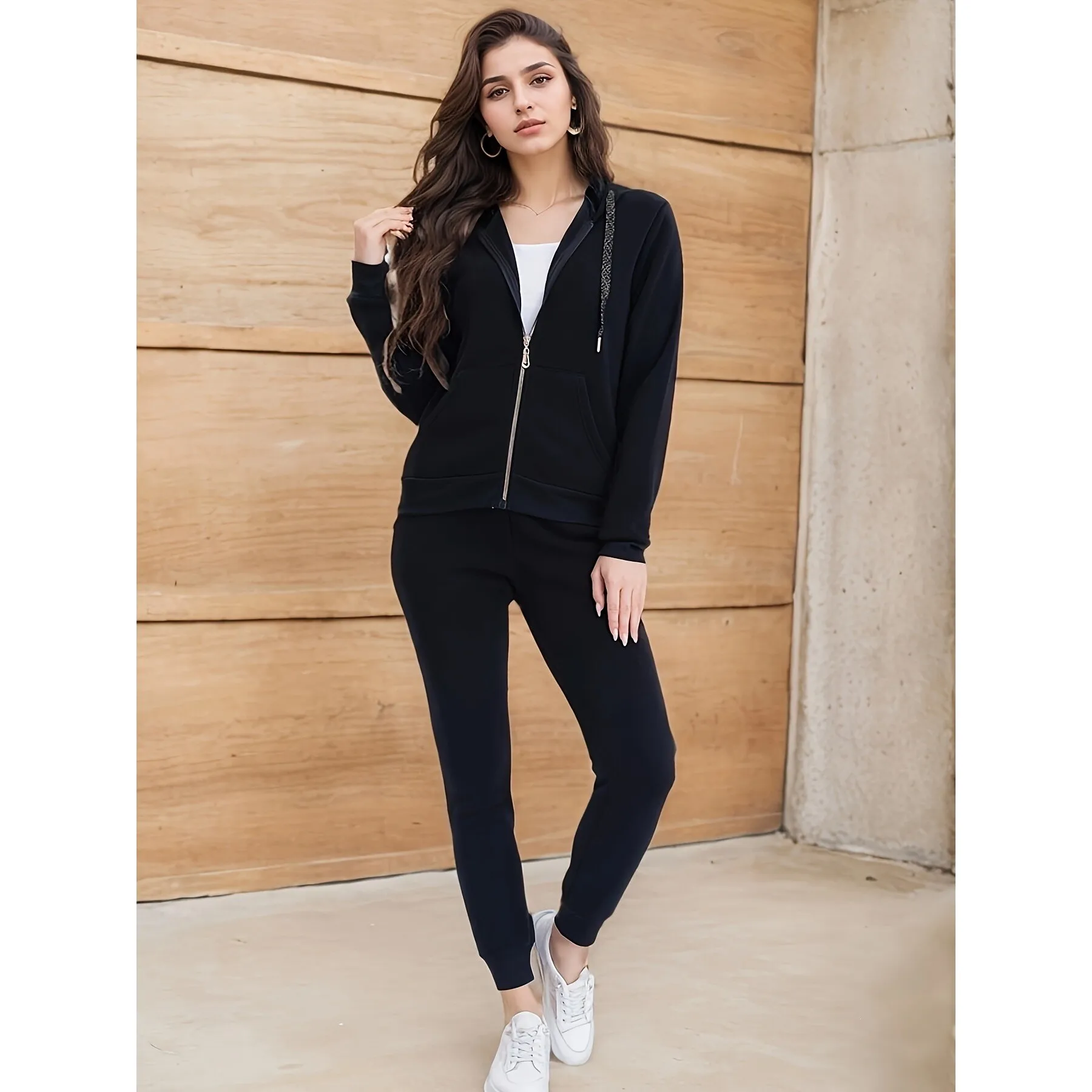 

Casual Sportswear Set Women's Summer Fashion Outfit L 66591 Comfortable Breathable Sweat Suit Ideal for Daily Wear And Leisur...