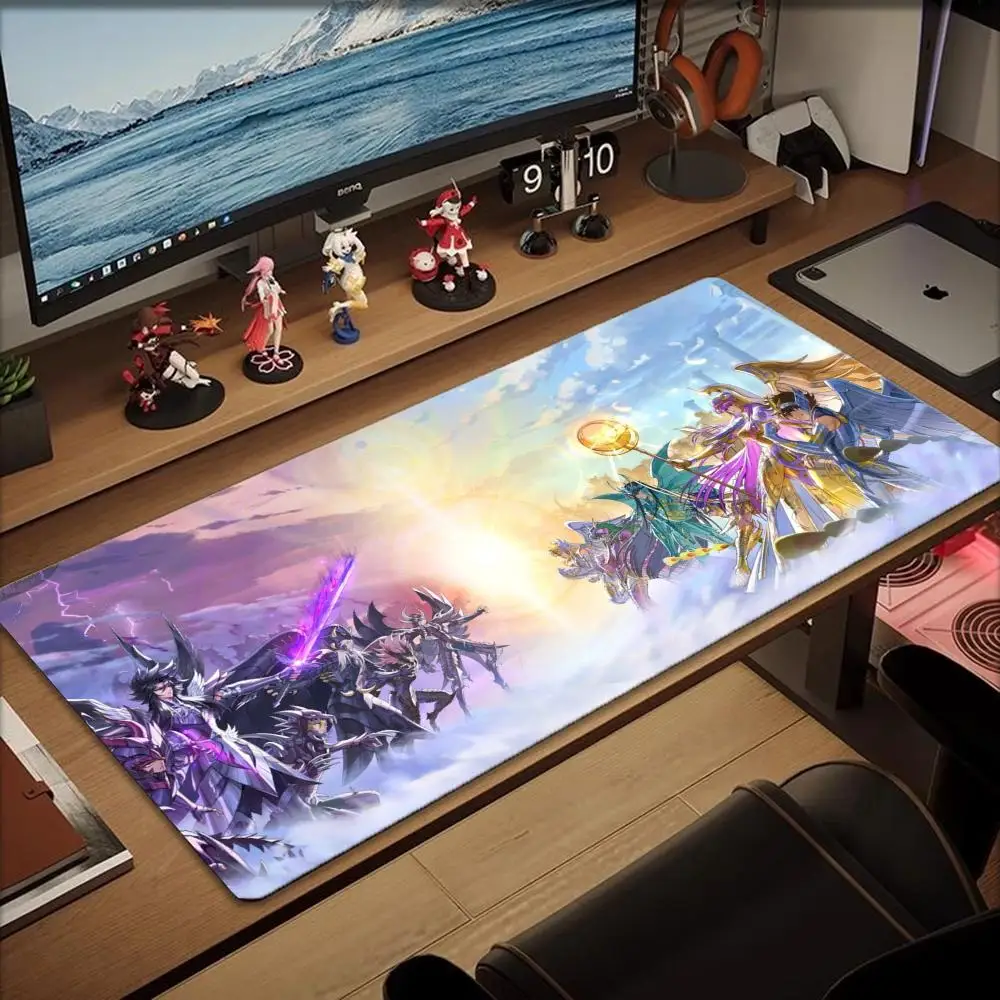 

Seiya-Souris Mouse Pad Tablet mouse Pad Laptop xl desktop mouse pad, cute HD Rainbow Gaming keyboard pad, csgo Player, 90x40