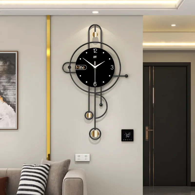 2026 New Modern Creative Silent Wall Clock Simple Home Living Room Restaurant Decor Spot Delivery