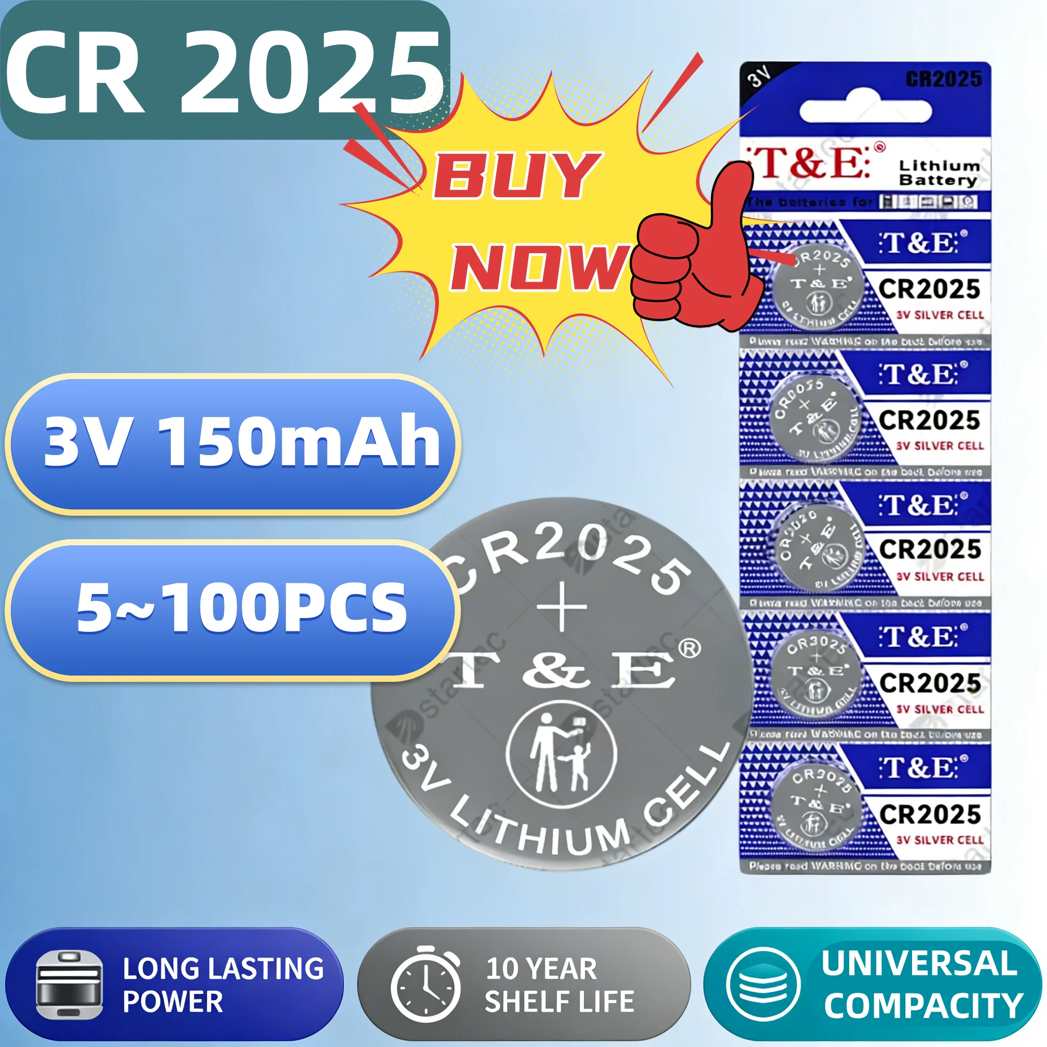 

Новинка: литиевая батарейка CR2025 (DL2025, ECR2025, BR2025) 3В для часов, автомобильных ключей, пультов ДУ, материнских плат компьютеров