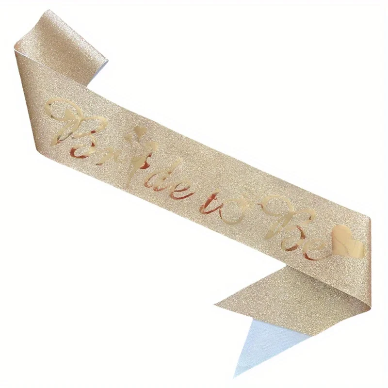 

1PC Bride to Be Belts for bridal shower bachelor party wedding engagement party gifts (champagne color)