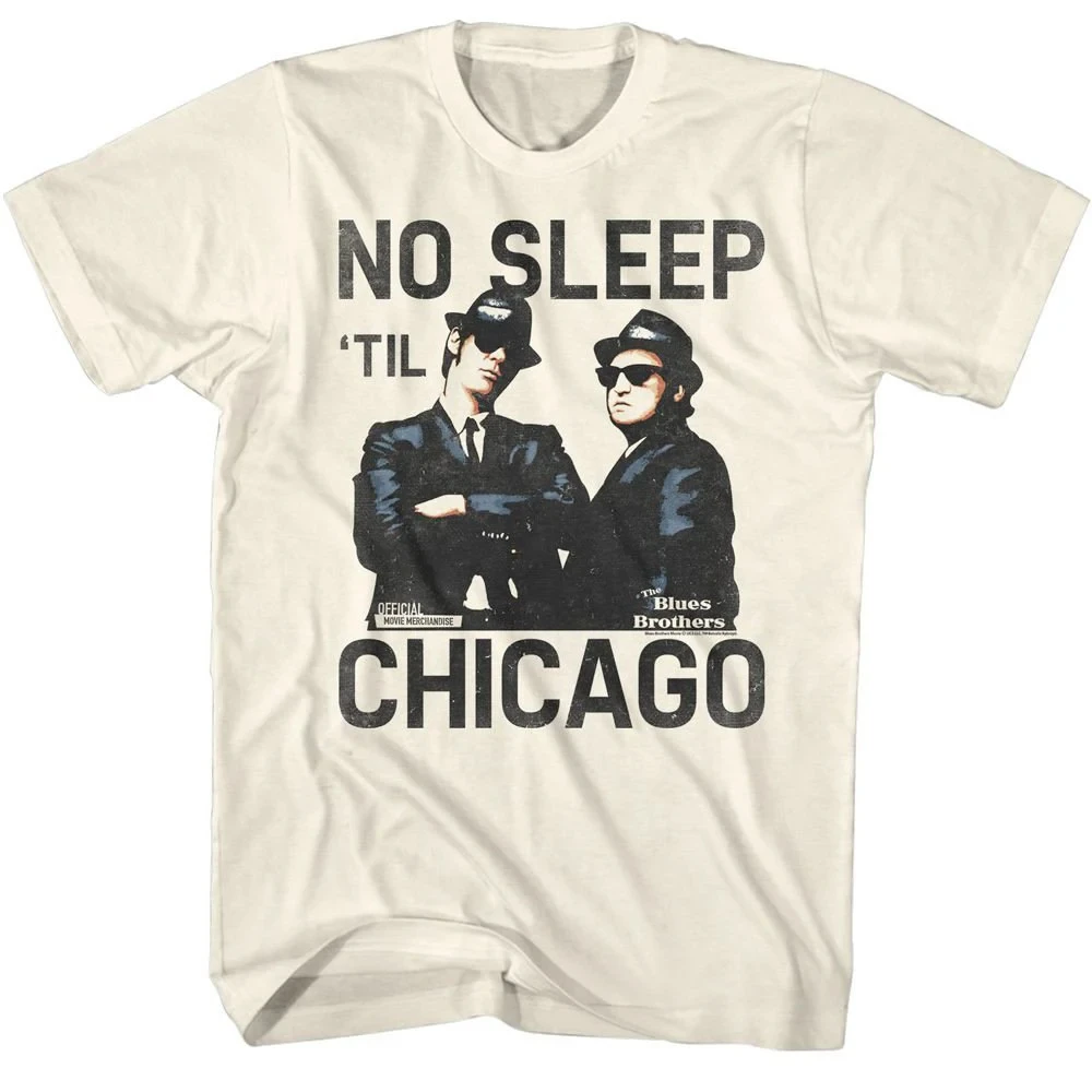 The Blues Brothers No Sleep Natural T-Shirt Streetwear T-Shirts Grafik-T-Shirts