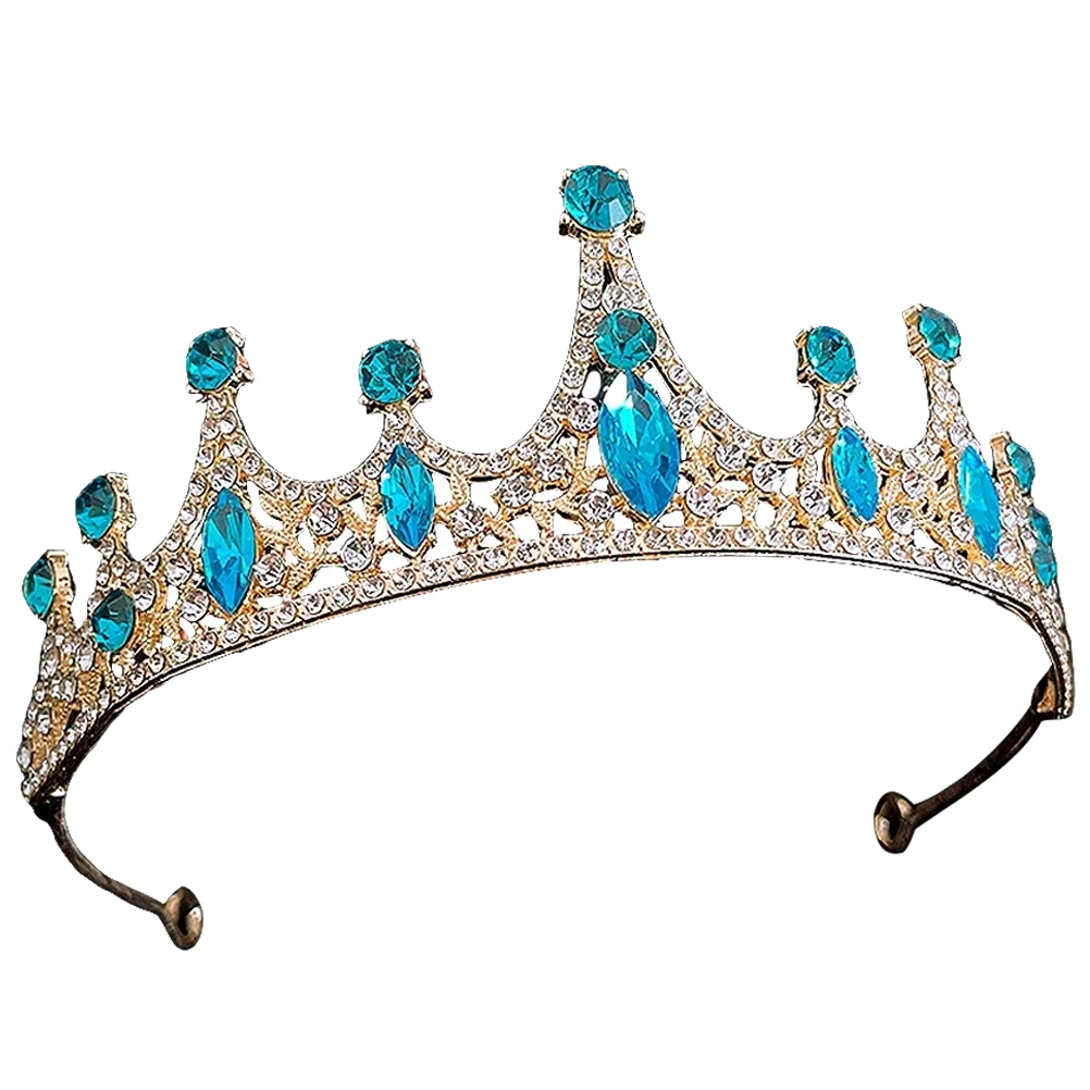 Tiara Kid Crown Kids Headdress Rhinestone Inlaid Party Crowns Headbands Hair Accessories for Little Girl