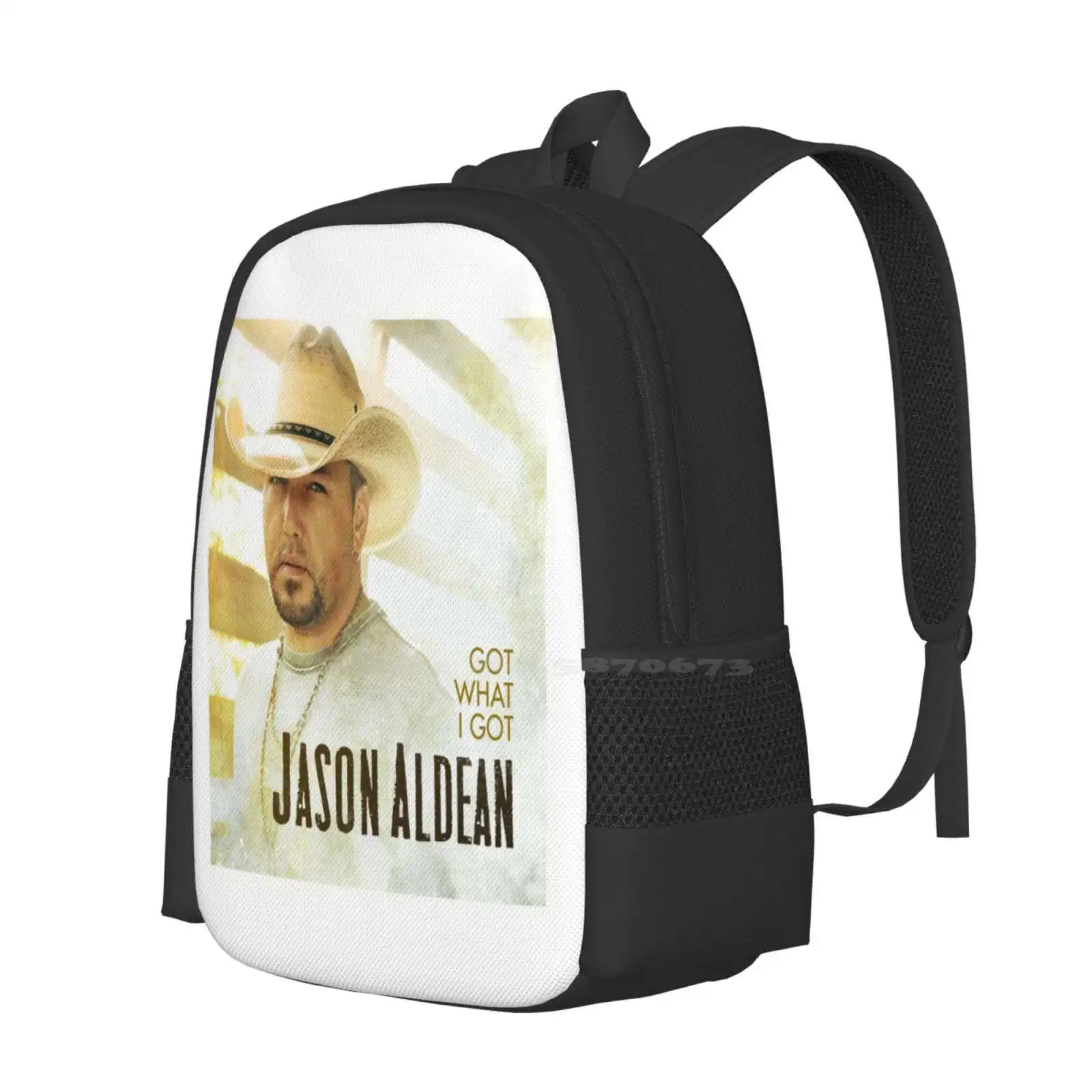 Dualimajuli Got What I Got Jason 3D Print Design Backpack Student Bag Aldean