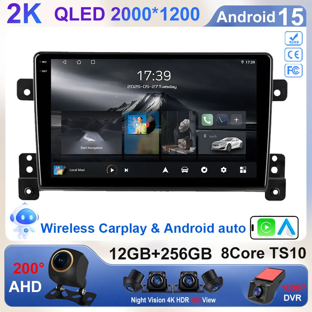 For Suzuki Grand Vitara 3 2005 - 2011 2012 2013 2014 2015 Car Radio Multimidia Player Navigation 4G Carplay Car GPS Intelligent