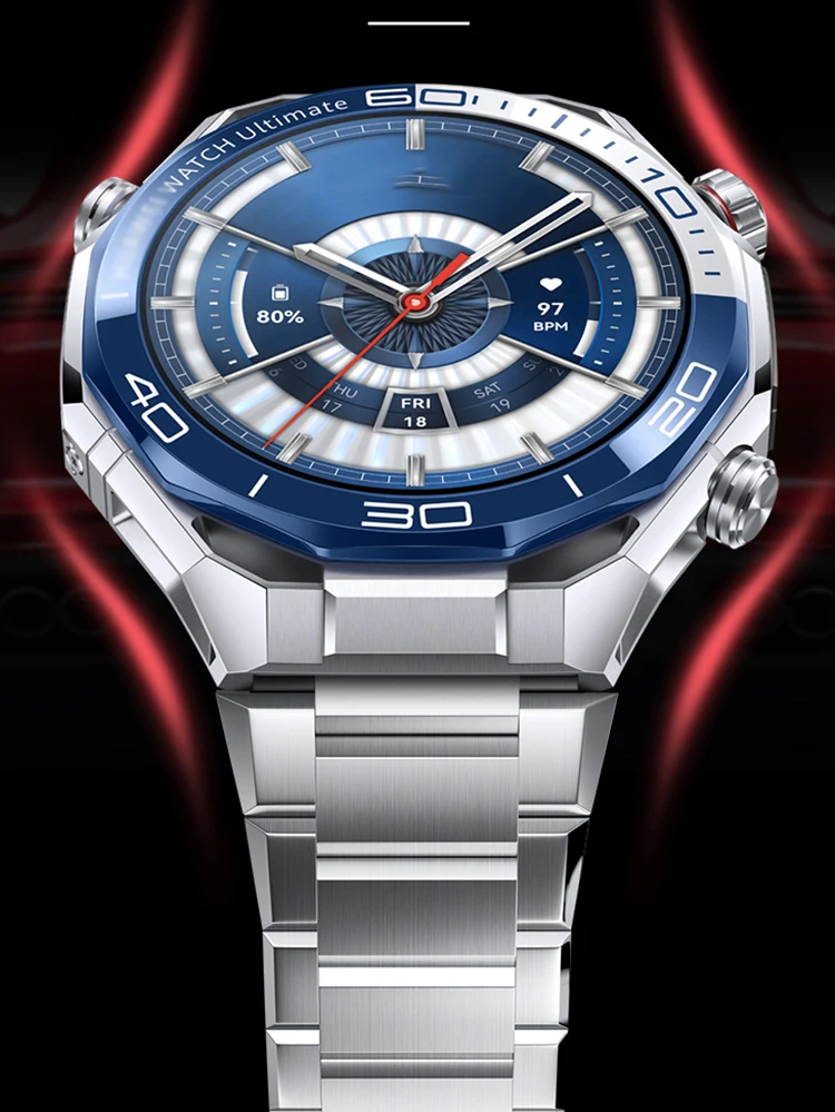 22-mm-Armband aus Titan für die HUAWEI WATCH Ultimate 2, mit Schnellverschluss, passend für Huawei Watch 5, 4/GT 7 Pro, GT6, 5, 4, 3, 2, 46 mm. – Detail 10