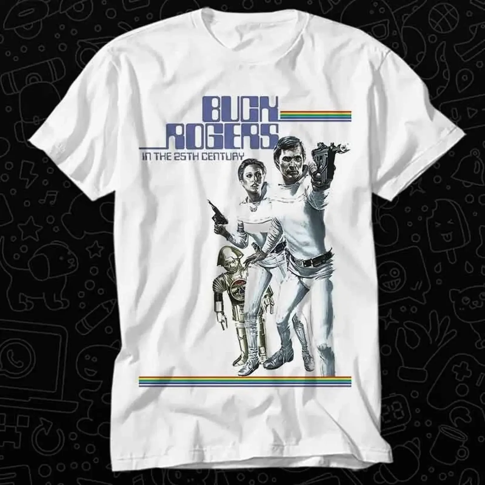 T Shirt Buck Rogers in the 25th Century TV Film 543 vintage Washed Comfortable Unisex Top For Everyday Wear streetwear Soft