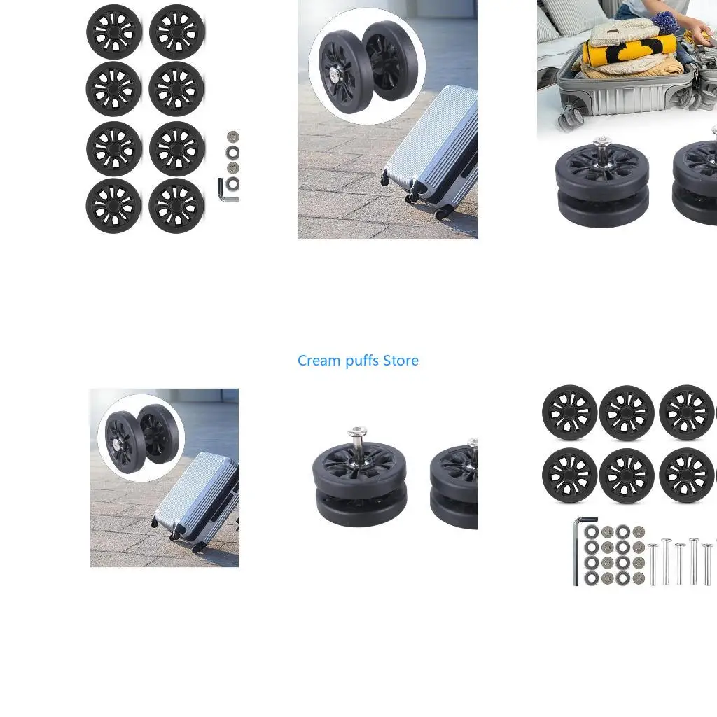 50LE 8Pcs 55x11mm Double Luggage Suitcase Replacement Easy Installation