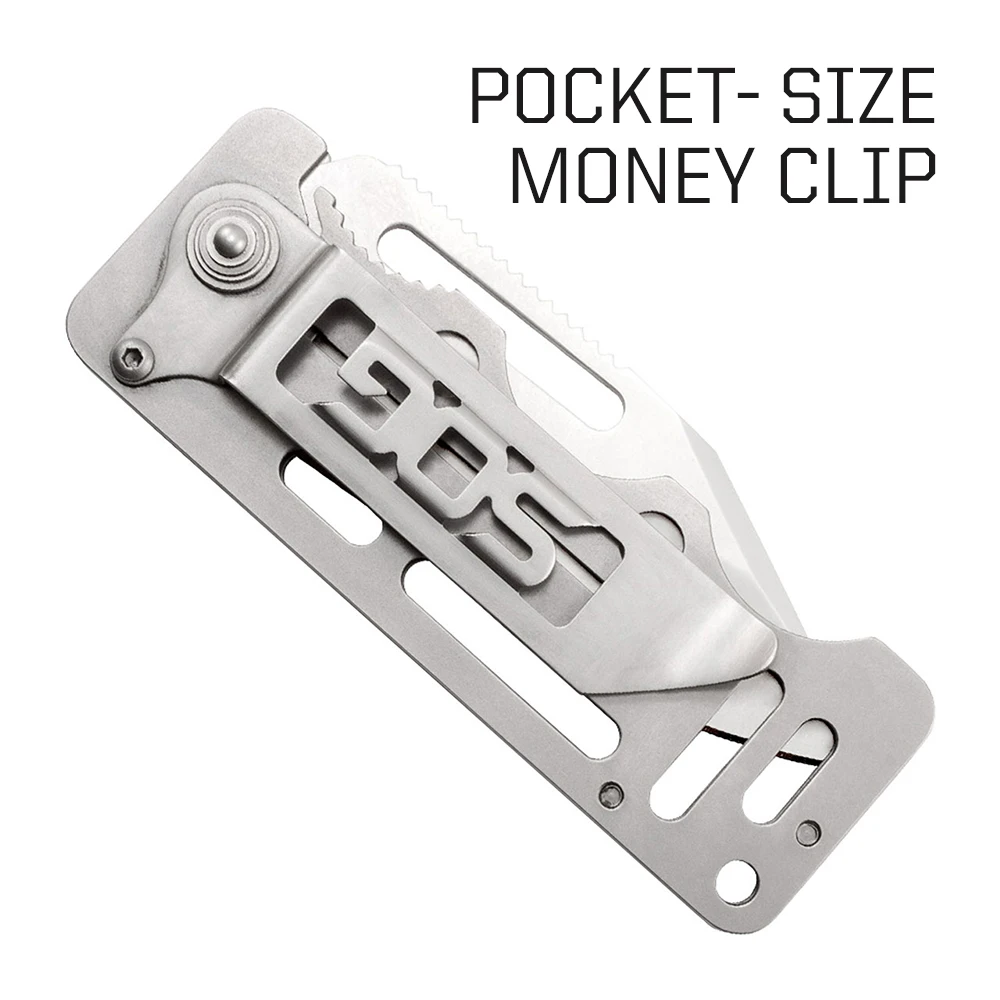 SOG Cash Card Folding Knife Small Portable Lightweight Multi-Tools EDC Multifunctional Knives /w Money Clip Outdoor Camping Tool