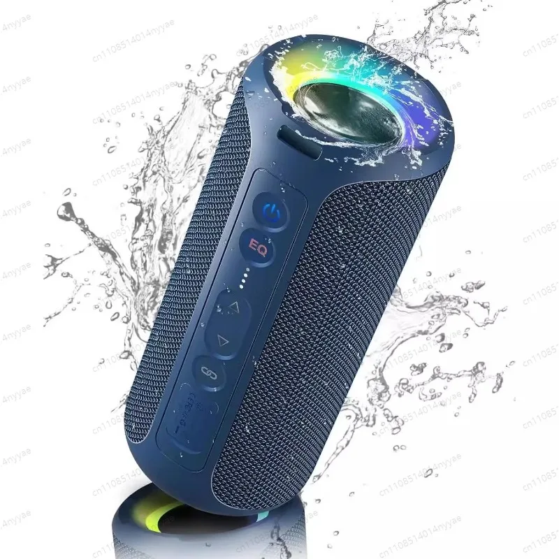 Ortizan Bluetooth Speakers 40W Enhanced Bass Portable Outdoor Wireless Speaker 30Hrs IP7 Waterproof Shower Speaker Bluetooth 5.3