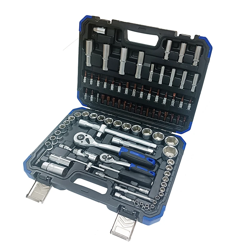 

94pcs 1/4" & 1/2" Dr Customized Set Of Manual Machine Auto Repair Combination Tool Sets Repair Kit Wrench Socket