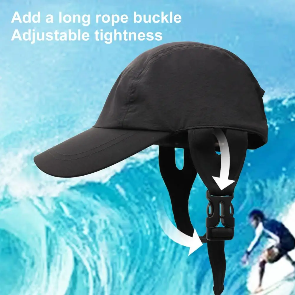 Surfing Sun Hat Unisex with Adjustable Buckle Sun Protection Caps with Wide Brim Camping Hiking Anti-UV Caps Sports Hat