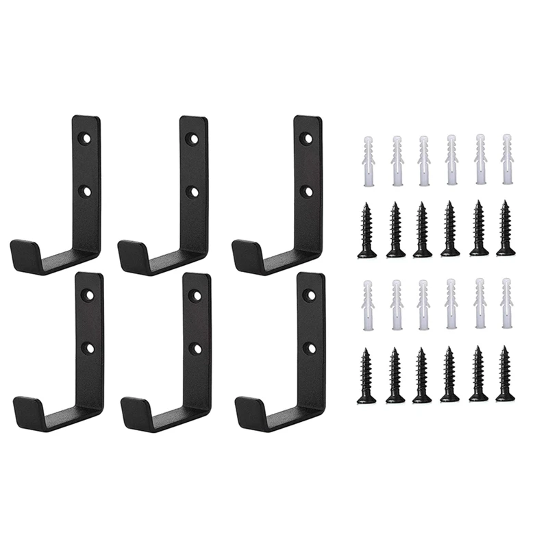 

Heavy Duty Garage Hooks For Storage, 6Pcs Heavy Duty Wall Hooks For Hanging, J Hooks, Tools Storage Hooks, Utility Hooks