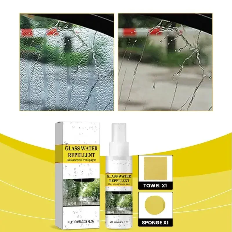 Automotive glass anti-fogging agent, water-blocking liquid, paint spray, household glass cleaner