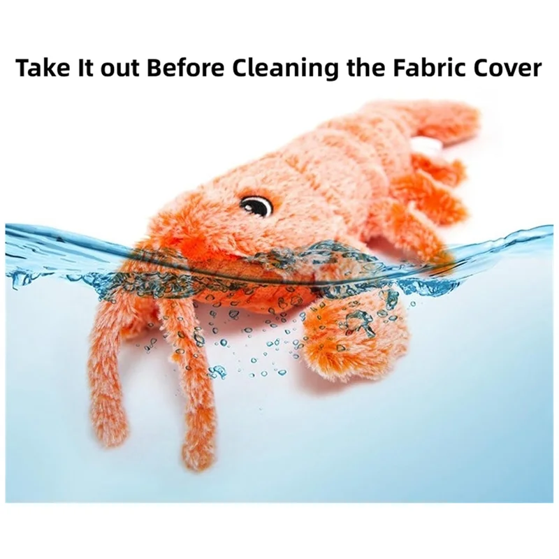 A01F-Flopy Lobster Dog Plash Jumping Lobster Interactive، Motion Activated Moving Pet، A #2
