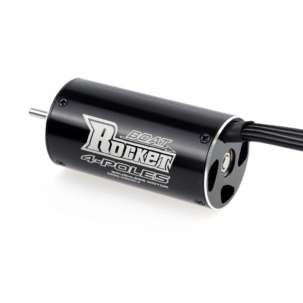 サーパスホビー-rockrrc 2958ブラシレストークレスモーター、6500kv 4950kv 4480kv 4200kv 3380kv4-rcボートrcカー用ポール、600-800mm