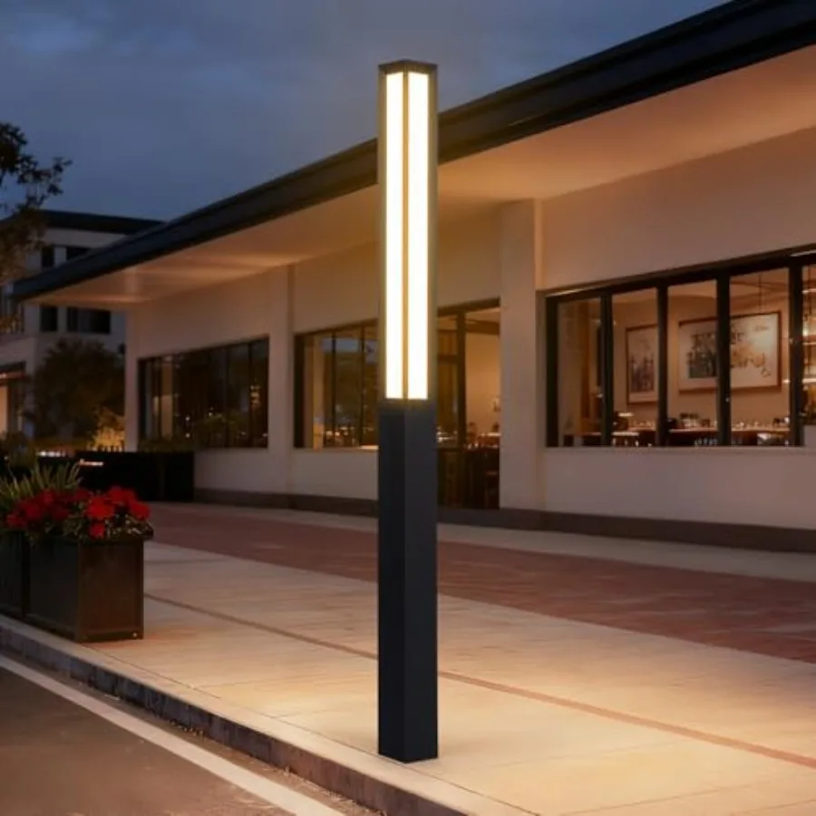 

Уличный светодиодный ландшафтный светильник-столбик Path Light, проводной, современный, для подъездных дорог, IP65, водонепроницаемый, алюминиевый, высоковольтный, напольный светильник для дорожек