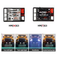 DUMBORC 3in1 Reciver 2.4GH 10A 5V/2A 2S LiPo BEC with Gyro Light Controller for RC Car Boat