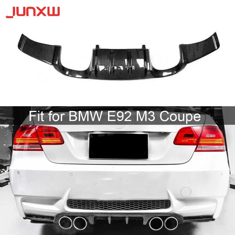 

Carbon Fiber Rear Lip Diffuser Spoiler for BMW E92 M3 Coupe 2008-2013 FRP HM Style Bumper Protector Direct installation