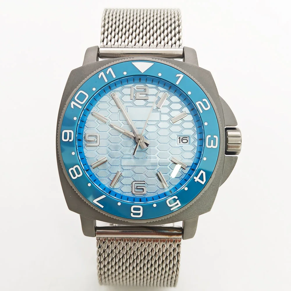 

New 42mm Mechanical Square Watch with Luminescent Water Resistance and Automatic Movement, NH35 Men's Mechanical Timepiece