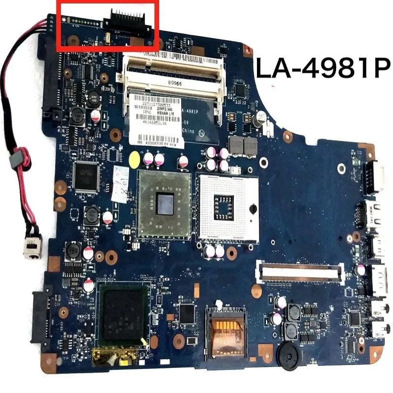 

For Toshiba Satellite L500 Motherboard KSWAA LA-4981P K000083110 GL40 DDR2 Mainboard 100% Tested OK Fully Work Free Shipping