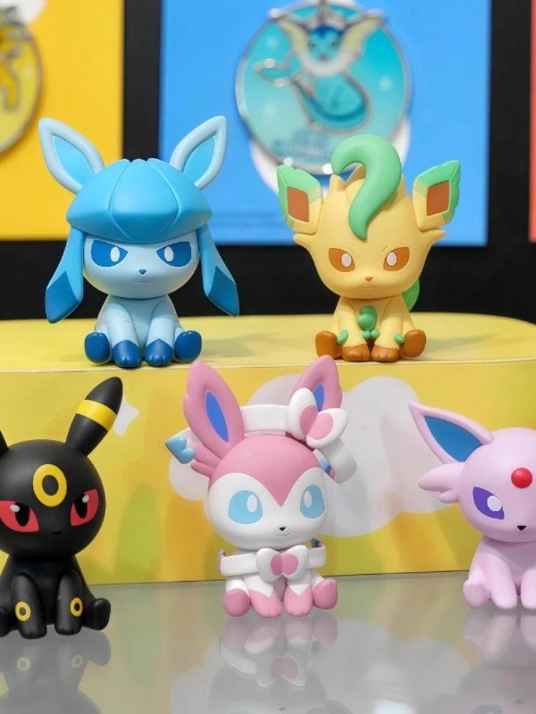 Capsule Pokemon Gashapon, jouets, série petite aventure, Mini figurine de dessin animé, feu d'eau, fée elfe, boîte aveugle, jouets cadeaux pour enfants