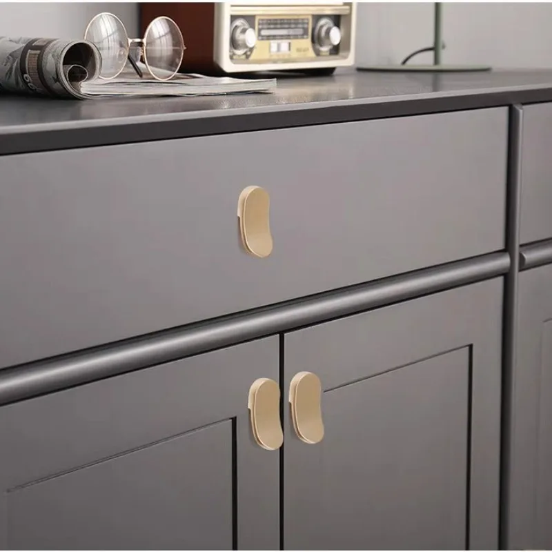Modern simple zinc alloy small handle drawer cabinet cabinet bathroom cabinet door simple small handle