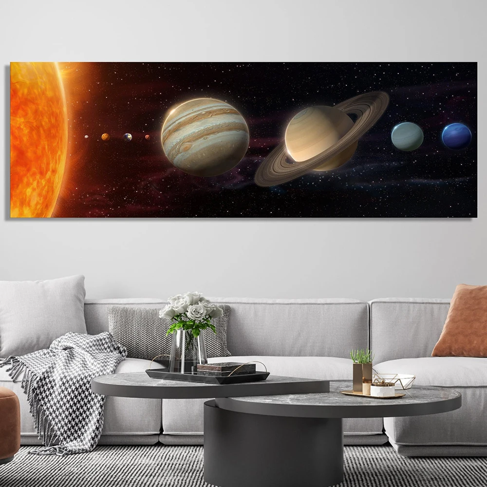 Science Nursery - Sistema solare astratto pianeti Poster e