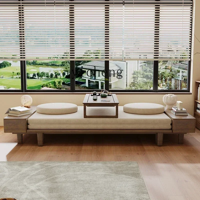 b7- New Solid Wood Sofa Bed Folding And Shrinking Dual-purpose Single Double Small Apartment Living Room Study Multi-function Be