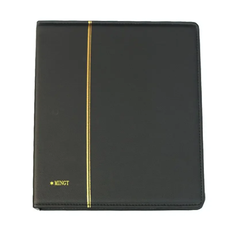 A Mingtai Stamp Album Stamp Banknote Coin Album Food Stamp Album Medium Seven 7 Hole Leather Empty Volume Shell Does Not Contain