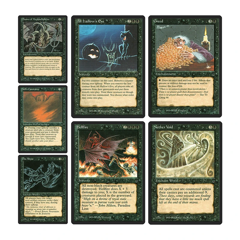 

Magic The Gatherings Storms Коллекционная карточная игра Diy Chains of Mephistopheles The Abyss Nether Void Коллекция карточек Игрушки в подарок