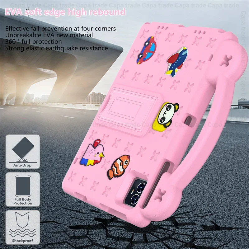 Imagem -06 - Eva Foam Shockproof Protector Capa para Htc A103 Plus Cute Kids Case 10.1 Tablet pc Coque Kickstand Portátil 2023