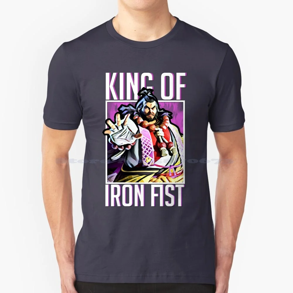 King Of Iron Fist-Ganryu T Shirt 100% Cotton Tee Tekken Fighting Game Community Fgc King Iron Fist Devil Tournament 7 Tag Gym