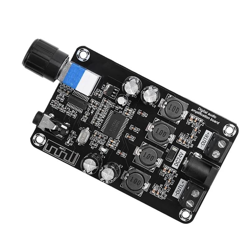 

AU61-DC12V-24V Class D Amplifier Module 50Wx2 Hifi Stereo Bluetooth 5.0 Audio Amplifier Volume Adjustable
