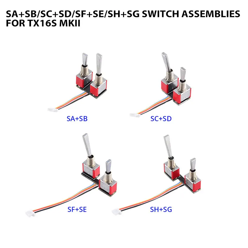 SA+SB/SC+SD/SF+SE/SH+SG Switch Assemblies for TX16S MKII