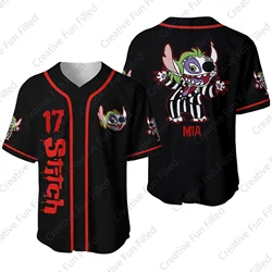 2024 Disney New Summer Vintage Disney Jersey Shirt Gift For Sport Baseball Jersey Pattern T Shirt Adults kids Special Edition