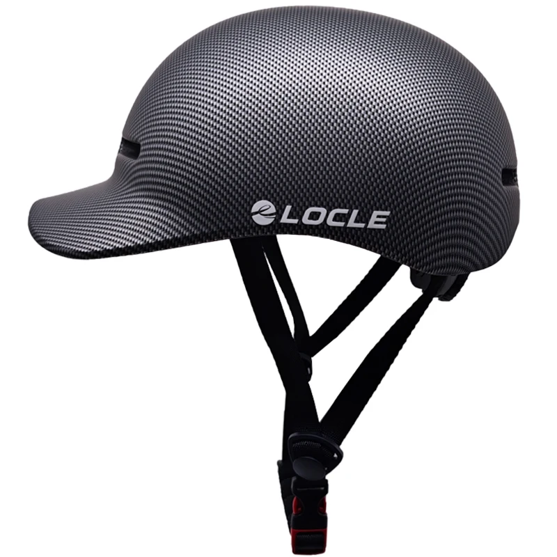 LOCLE Ultralight Cap-style Cycling Helmet with Sun Visor Men Women In-mold Mountain Bike MTB Bicycle Helmet
