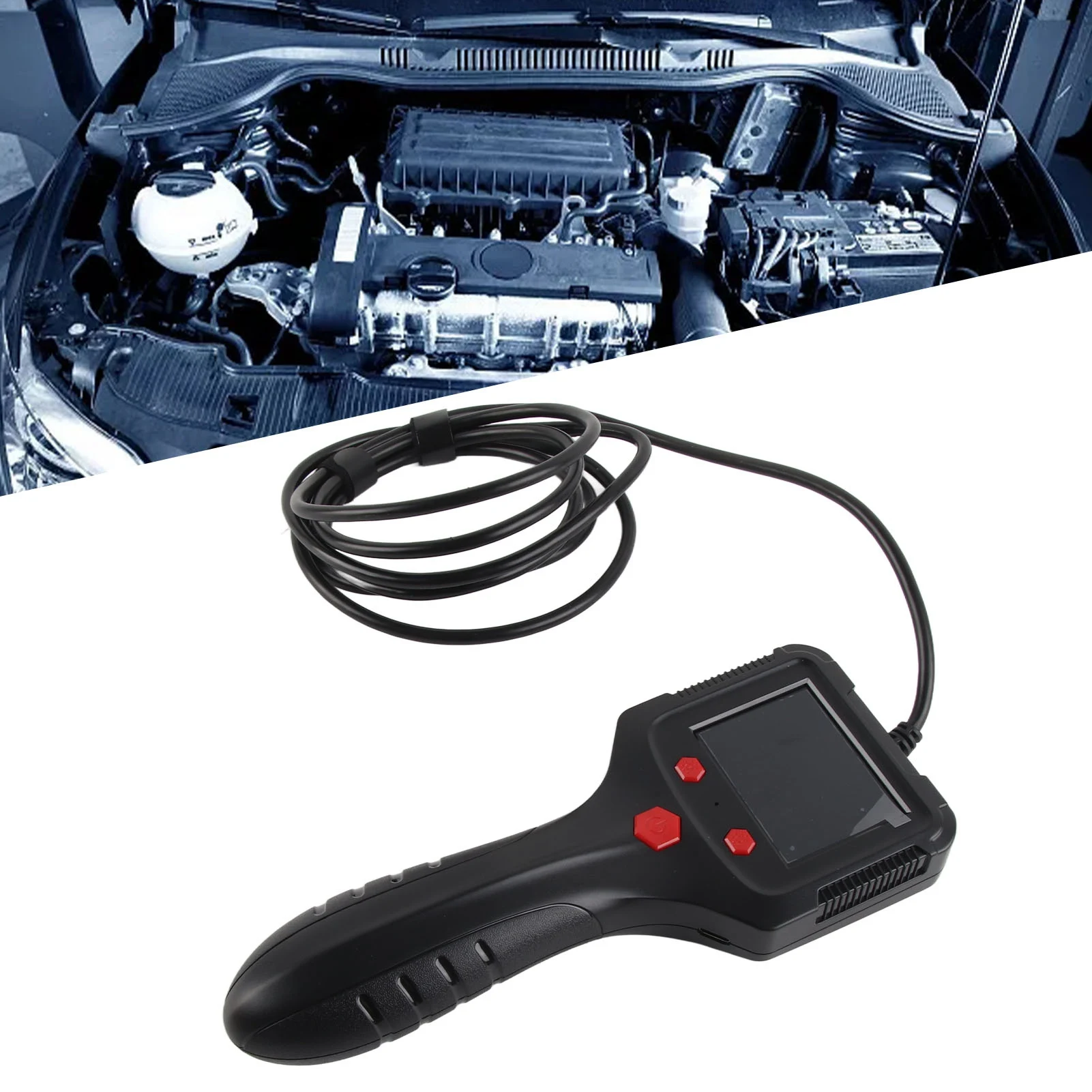 

Industrial Endoscope Borescope Industrial Endoscope 2.4in HD Screen Handheld ABS Housing Borescope Inspection Camera for Factory