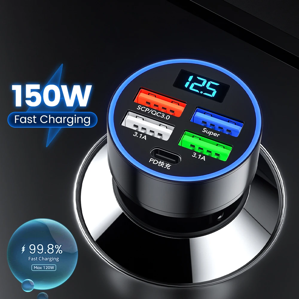 150W 5 Ports Usb Ca…