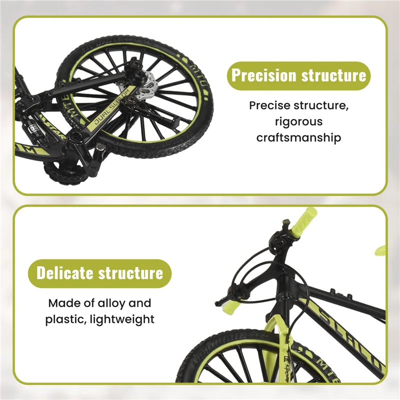 WOWFU-Mini 1:10 modèle de vélo en alliage moulé sous pression en métal doigt VTT vélo de descente adulte à collectionner enfants