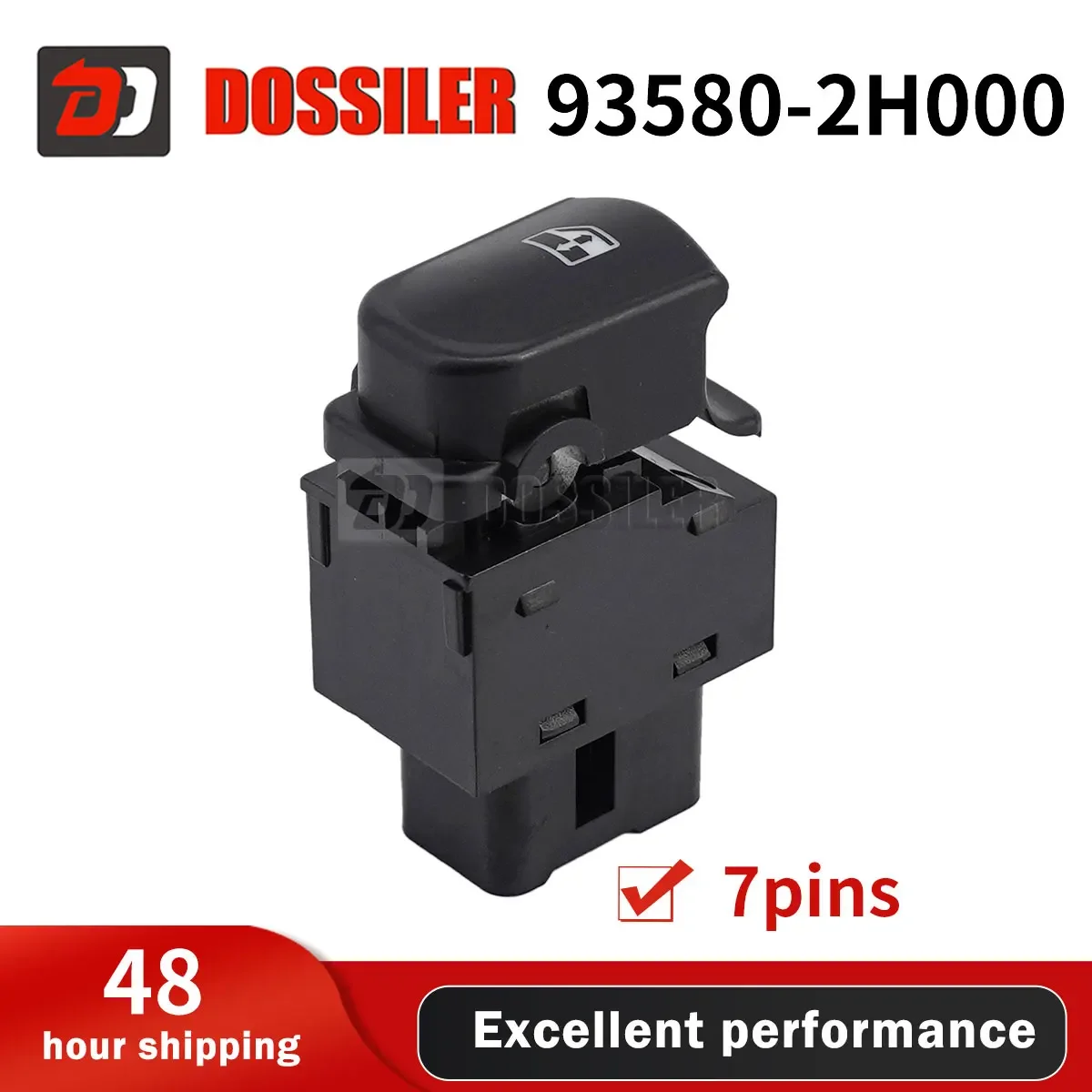 93580-2H000 Dossiler Electric Power Window Switch Master Control Lifter Button Switch For Hyundai Elantra HD 2007-2010 7 Pins