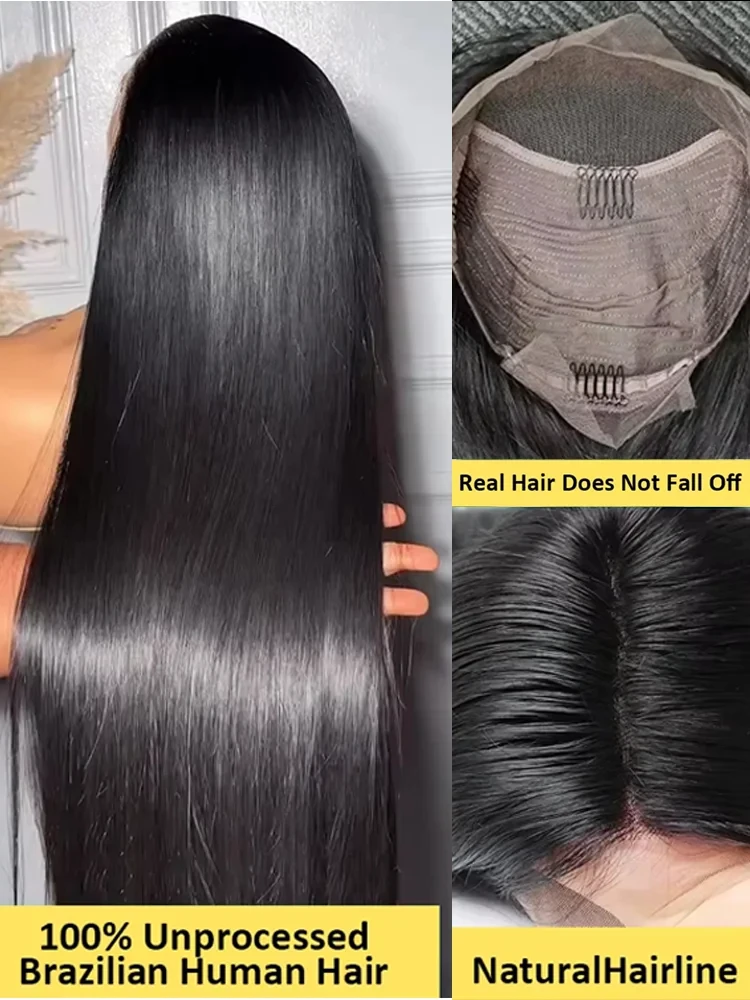 200 الكثافة 13x4 13x6 العظام الشفافة مستقيم 42 بوصة 5X5 الدانتيل الجبهة خصلات الشعر المستعار الإنسان مستقيم الباروكات قبل قطعها الدانتيل الجبهة