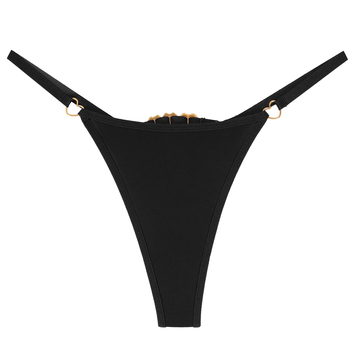 1pcs Low Rise Sexy Women G-string Heart Rhinestone Decor Sexy Lingerie Breathable Elegant Lady Thongs Erotic Female Underwear