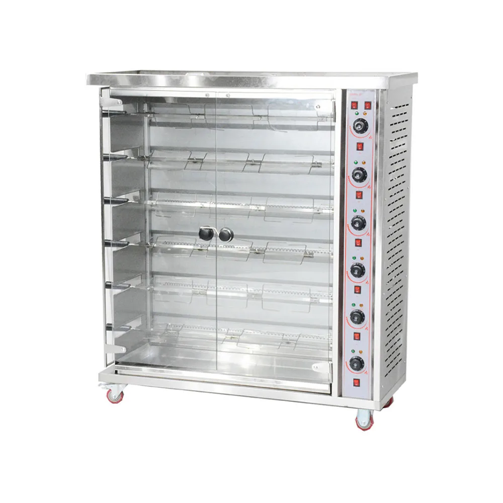 Electric Chicken Rotisserie Machine Commercial Chicken Rotisserie Machine Chicken Roaster Oven 6 Rod