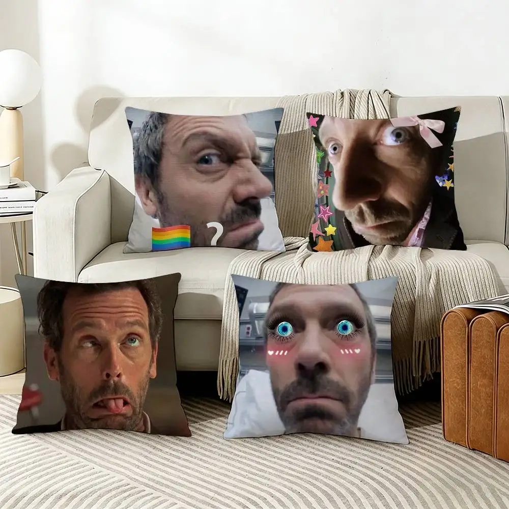 

TV Show H-house Pillow Case Living Room Sofa Cushion Cover Suitable For Home Bedroom Room Decoration