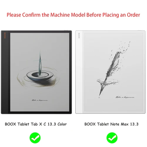 Imagen 2 del producto Funda con soporte magnético para Boox Tab X C 13,3 Color/Boox Note Max 13,3 (2025/2024) con hebilla de bolígrafo magnético, apagado/encendido automático