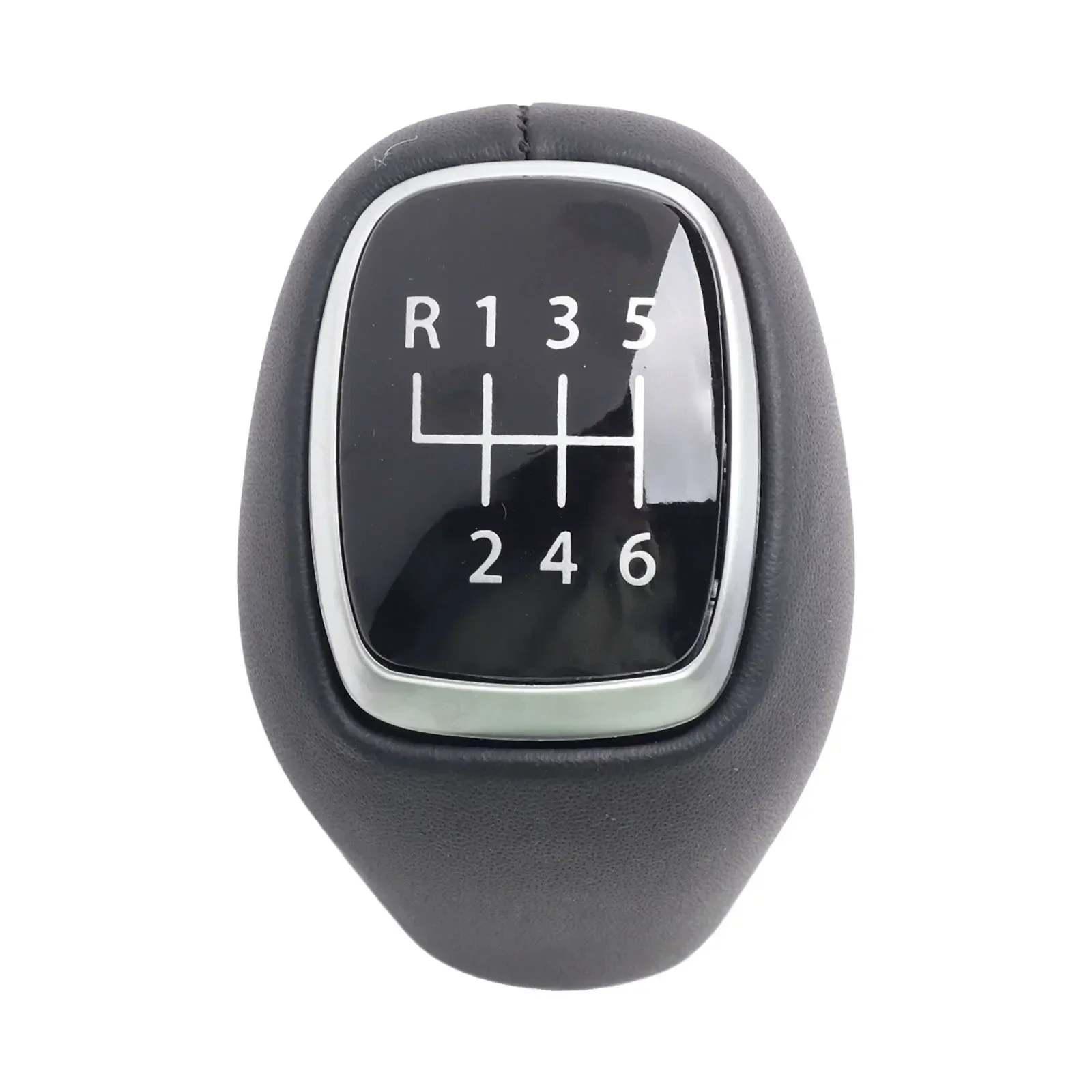 

Gear Shift Knob Shifter Head 3711F2300, 43711-F2300 Leather & Metal Replacement Parts For Hyundai For Tucson TL/MK3 2017-2020