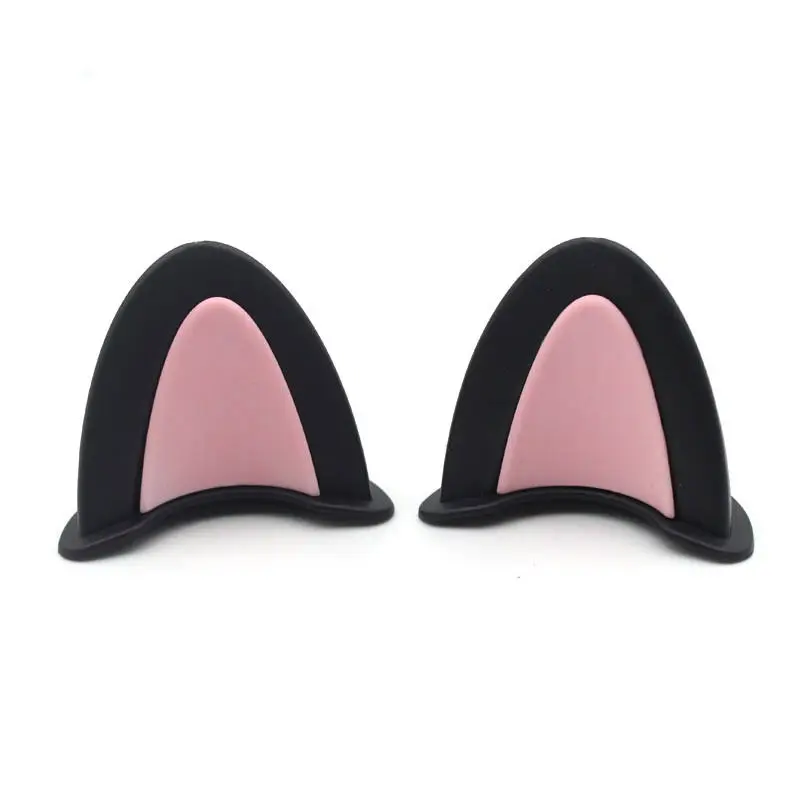 2pcs Universal Helmet Cat Ears Decoration Moto Electric Car Driving Styling Cute Cat Ears Stickers Decor Helmet Accessories image 6