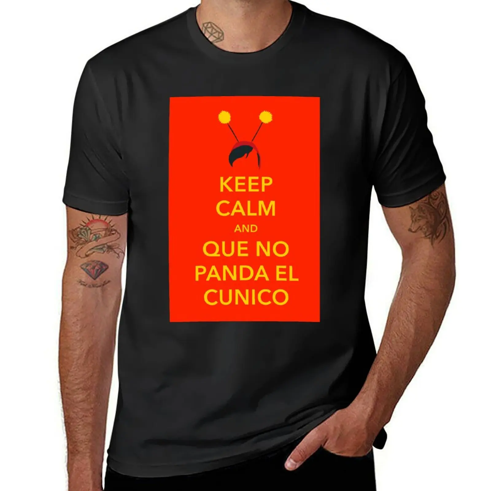 No Panda El Cunico / El Chapulin Colorado T-Shirt summer top heavyweights tees quick-drying t shirts for men