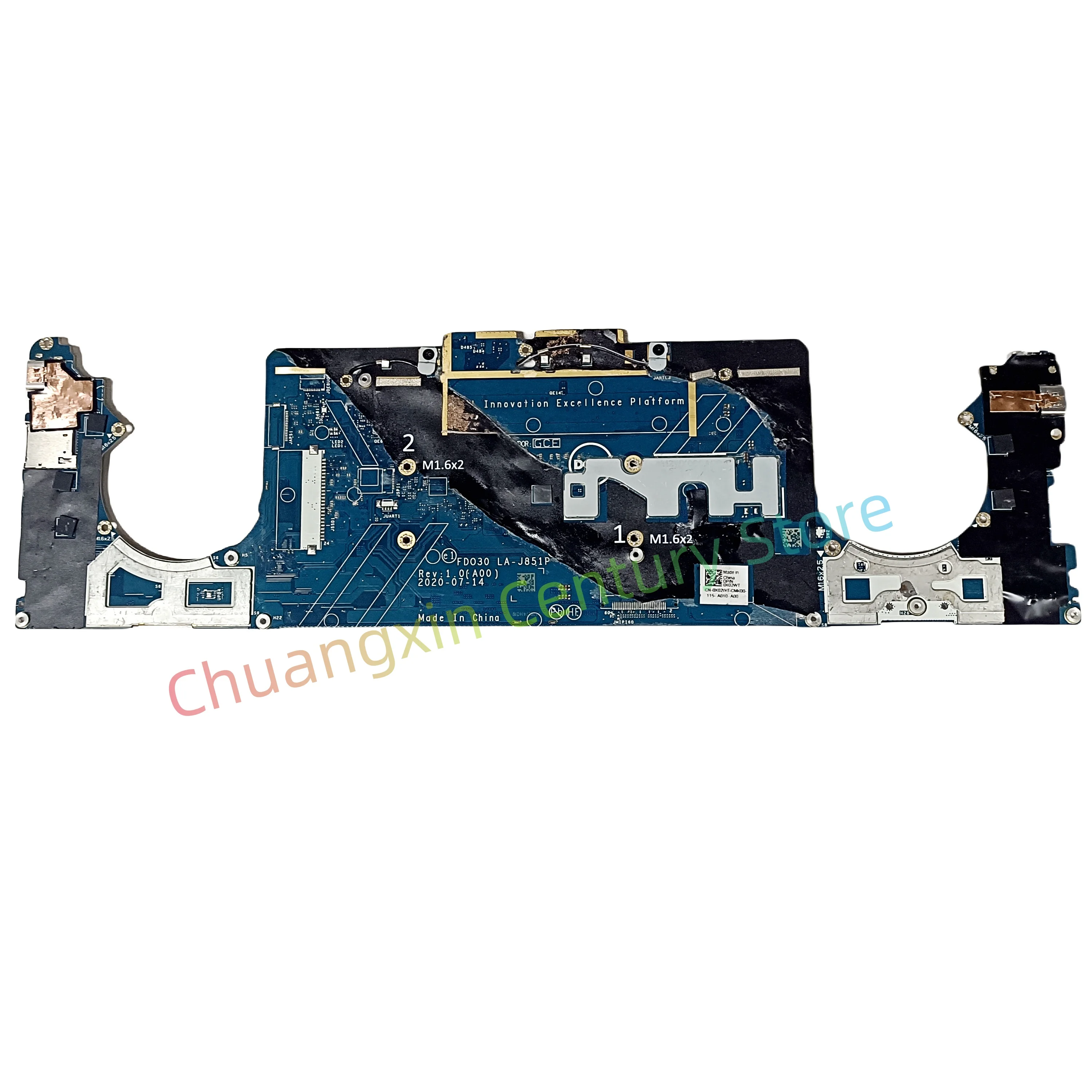 LA-J851P motherboard for Dell XPS 13 9310 2-IN-1 laptop With CPU: I3 I5 I7-11TH RAM: 8GB/16GB/32GB SSD: 256G 100% test ok